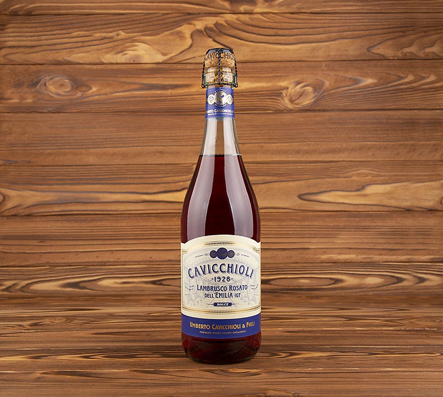 Вино Lambrusco роз.п/слад. 7.5% , 0,75 л