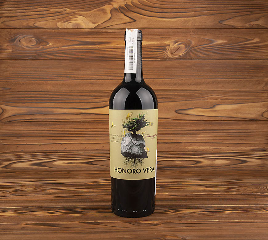 Вино Honoro Vera черв. сухе 14.5%, 0,75 л