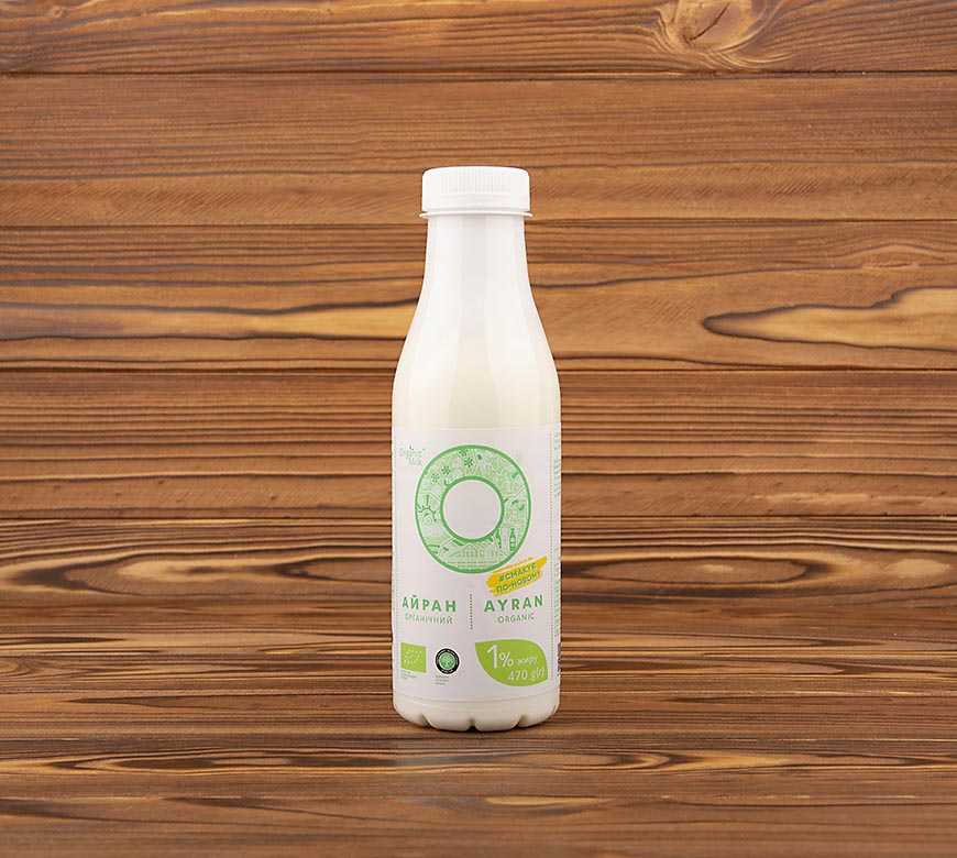Напій "Айран" 1% Organic Milk, 470 г