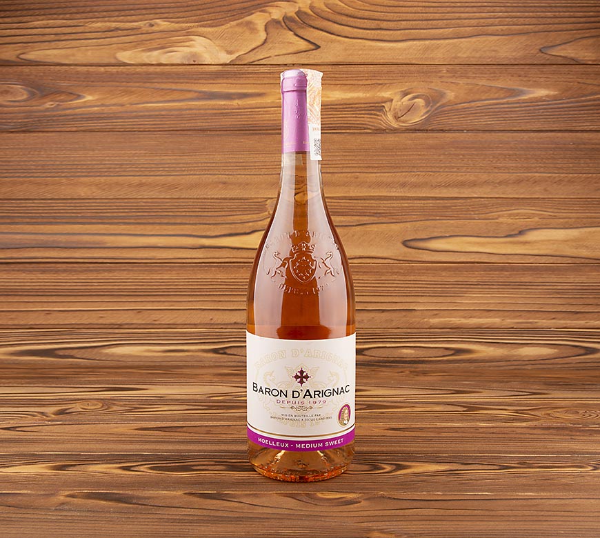 Вино Rose рожеве н/солодке 10.5%, 0,75 л