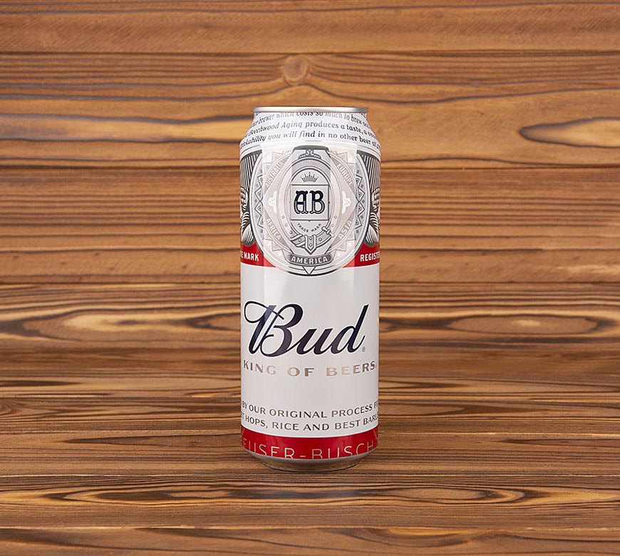 Пиво Bud світле 4.8%, 0,5 л