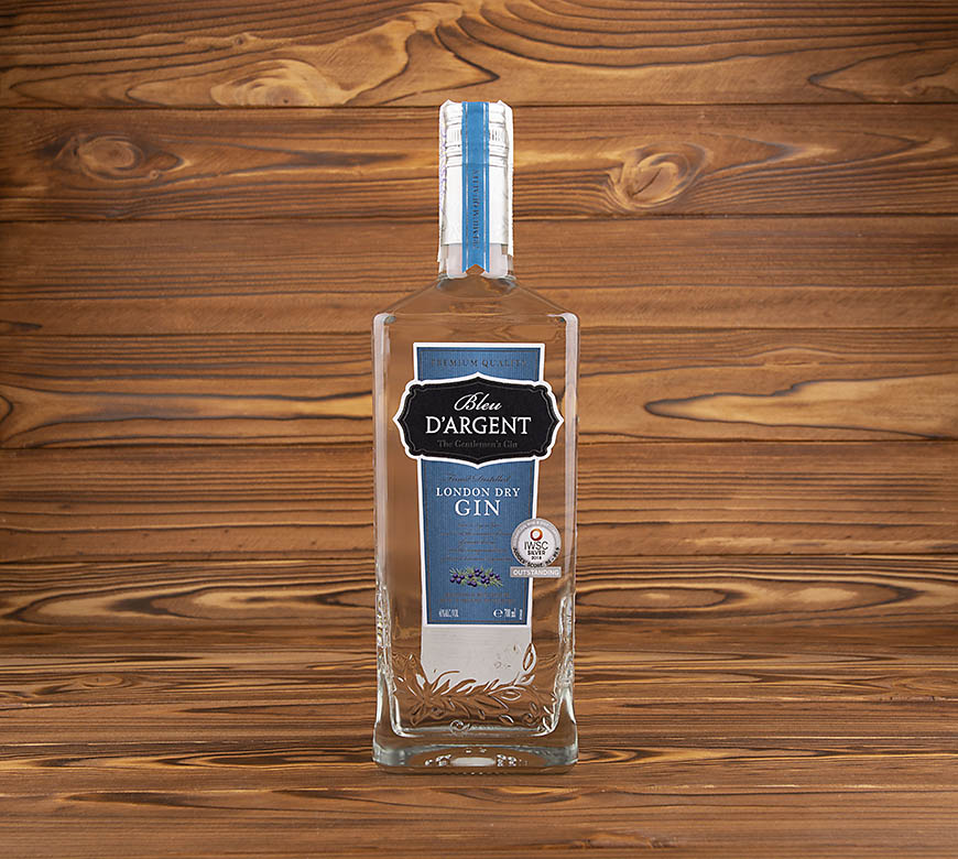Джин Bleu D'Argent London Dry Gin 40%, 0,7 л