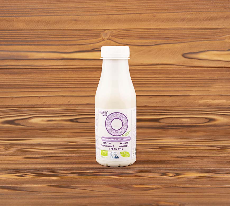 Йогурт безлактозний 2,5% Organic Milk, 300 г
