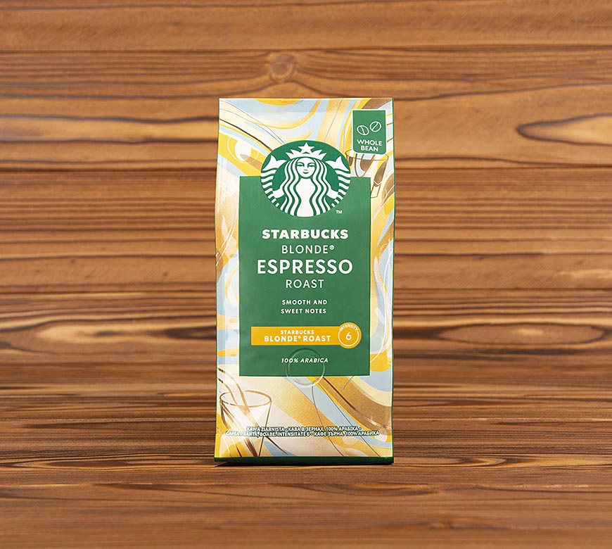 Кава в зернах Espresso Blonde Starbucks, 200 г